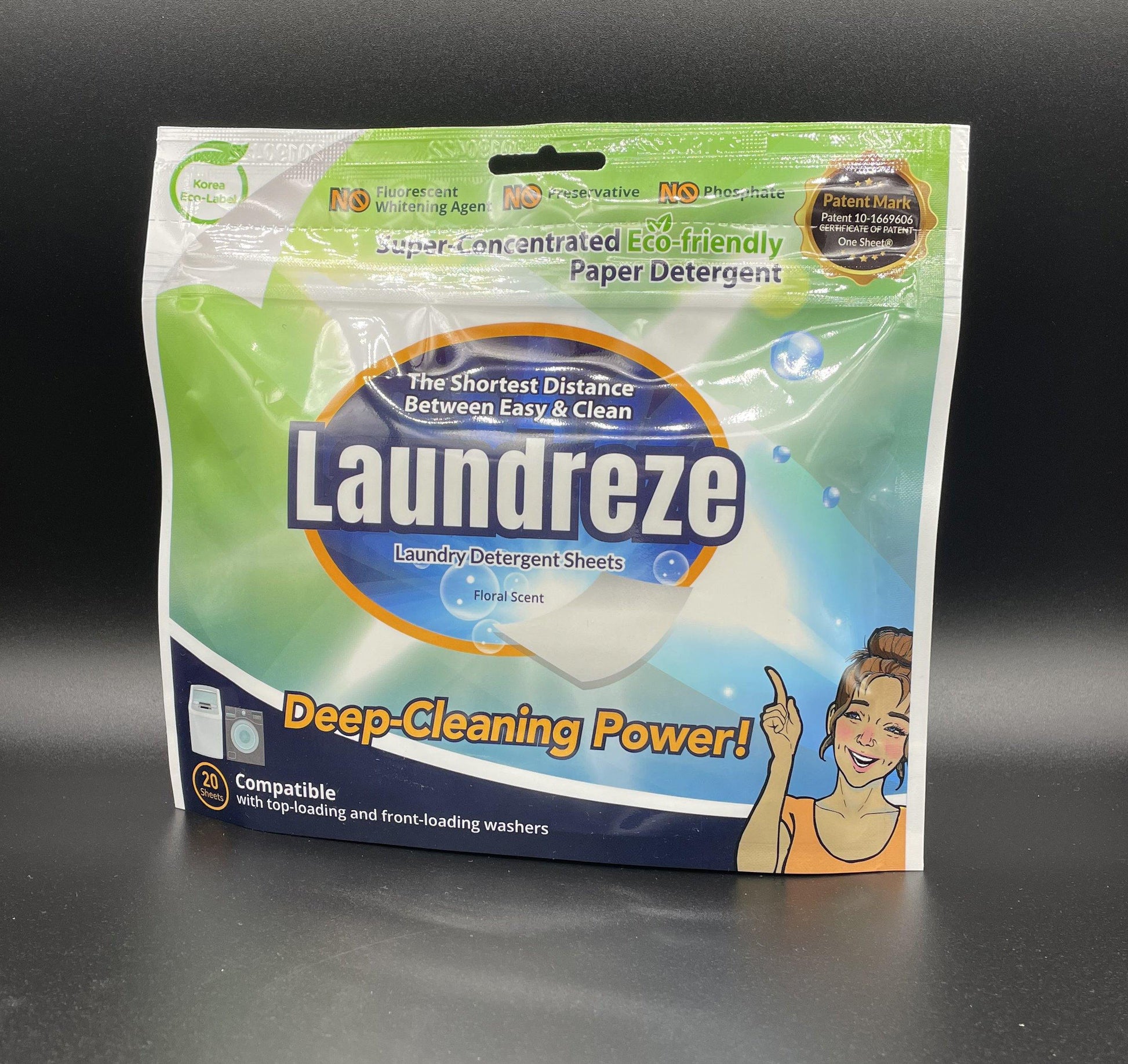 Laundreze Laundry Detergent Sheets (20 Sheets) - Heluna Essentials