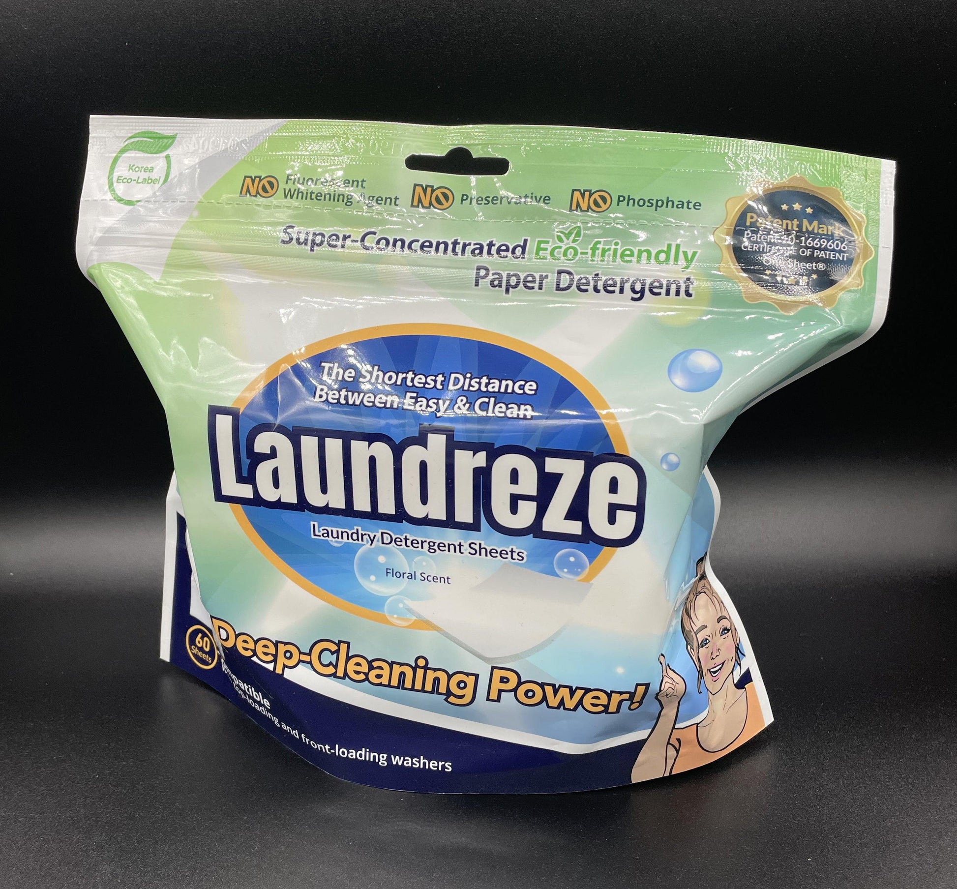 LAUNDREZE Laundry Detergent Sheets (60 Sheets) - Heluna Essentials