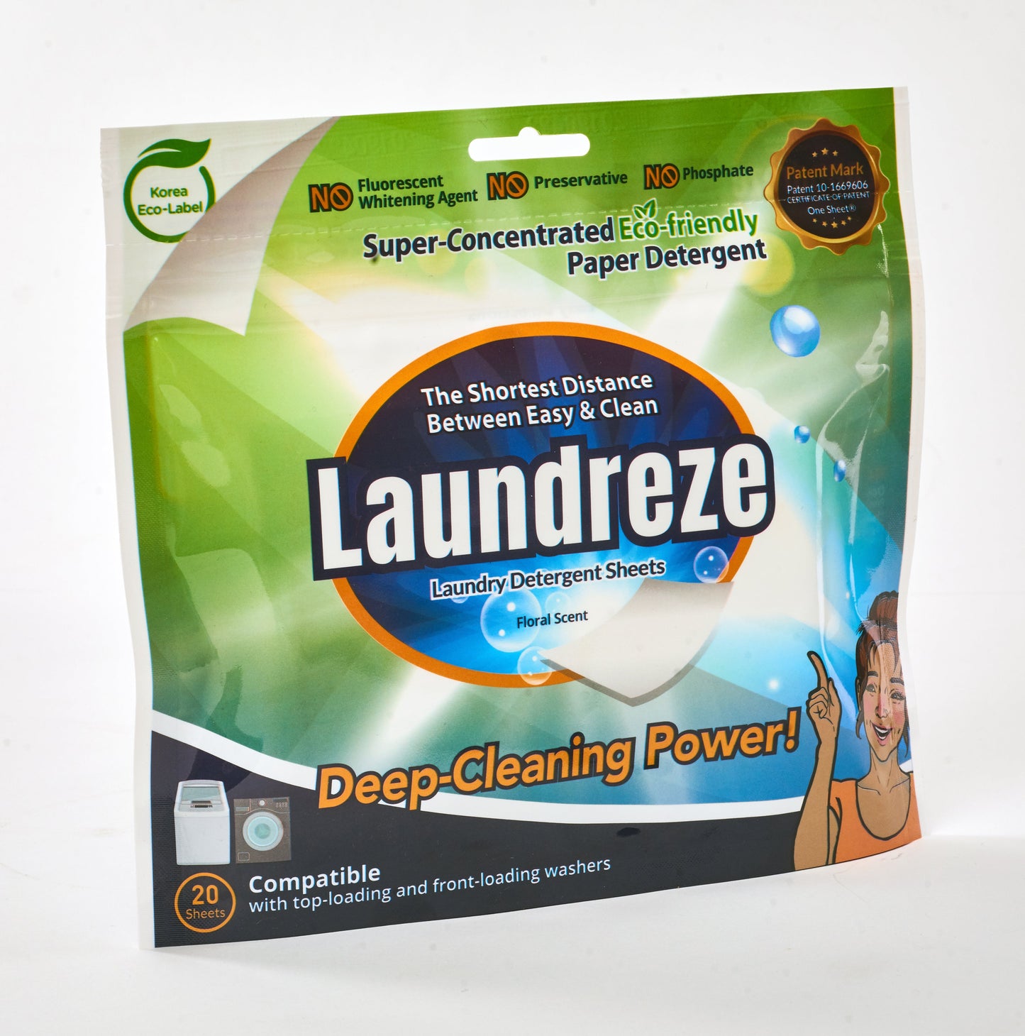 Laundreze Laundry Detergent Sheets (20 Sheets) - Heluna Essentials