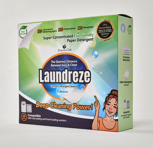 LAUNDREZE Laundry Detergent Sheets (120 Sheets) - Heluna Essentials