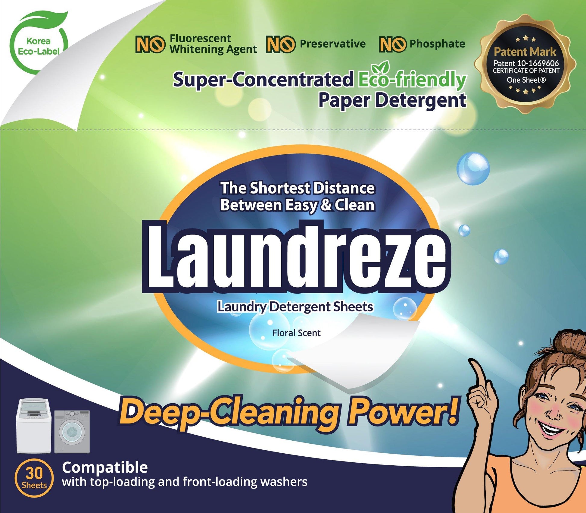 Laundreze Laundry Detergent Sheets (20 Sheets) - Heluna Essentials