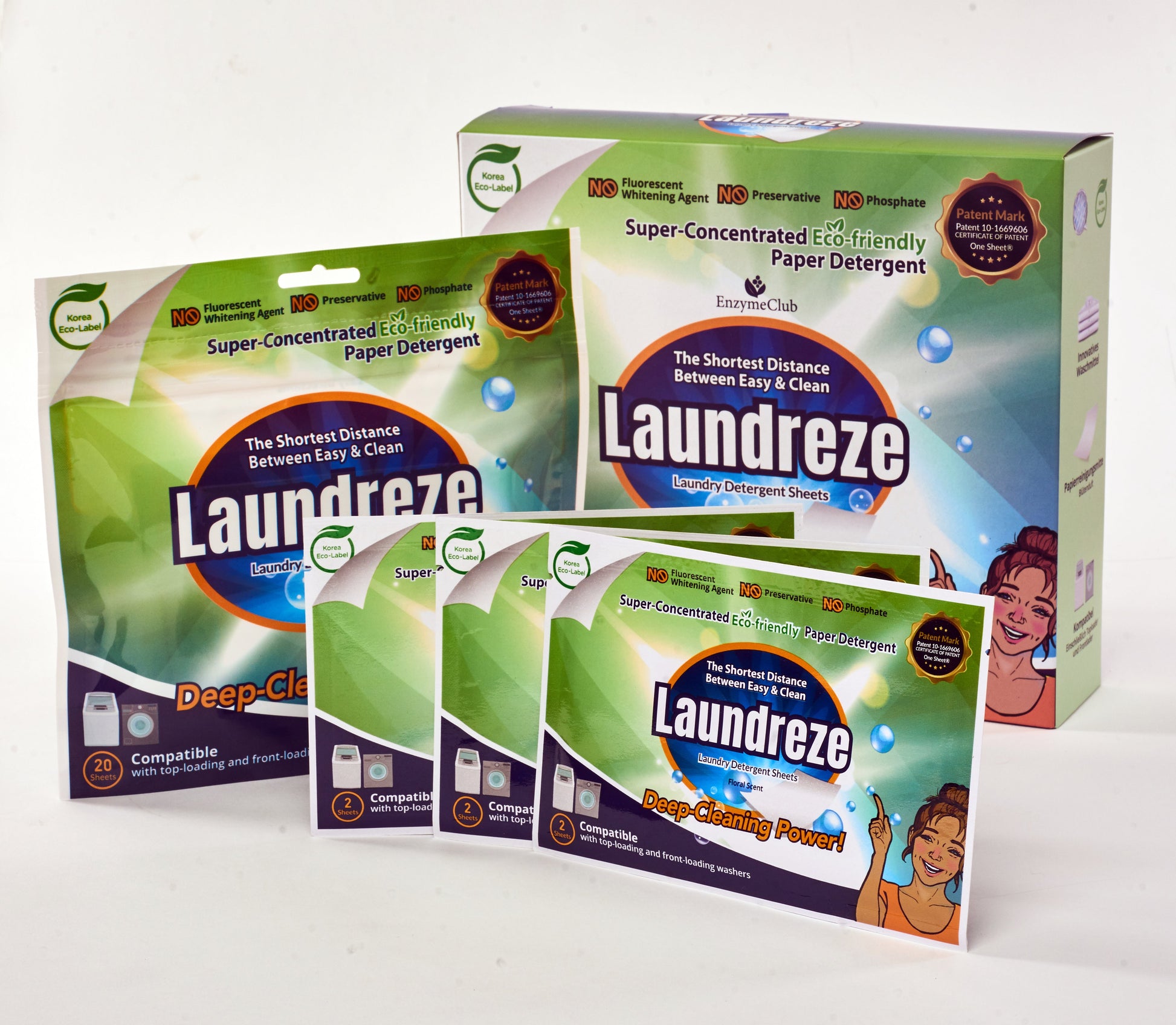 Laundreze Laundry Detergent Sheets (20 Sheets) - Heluna Essentials