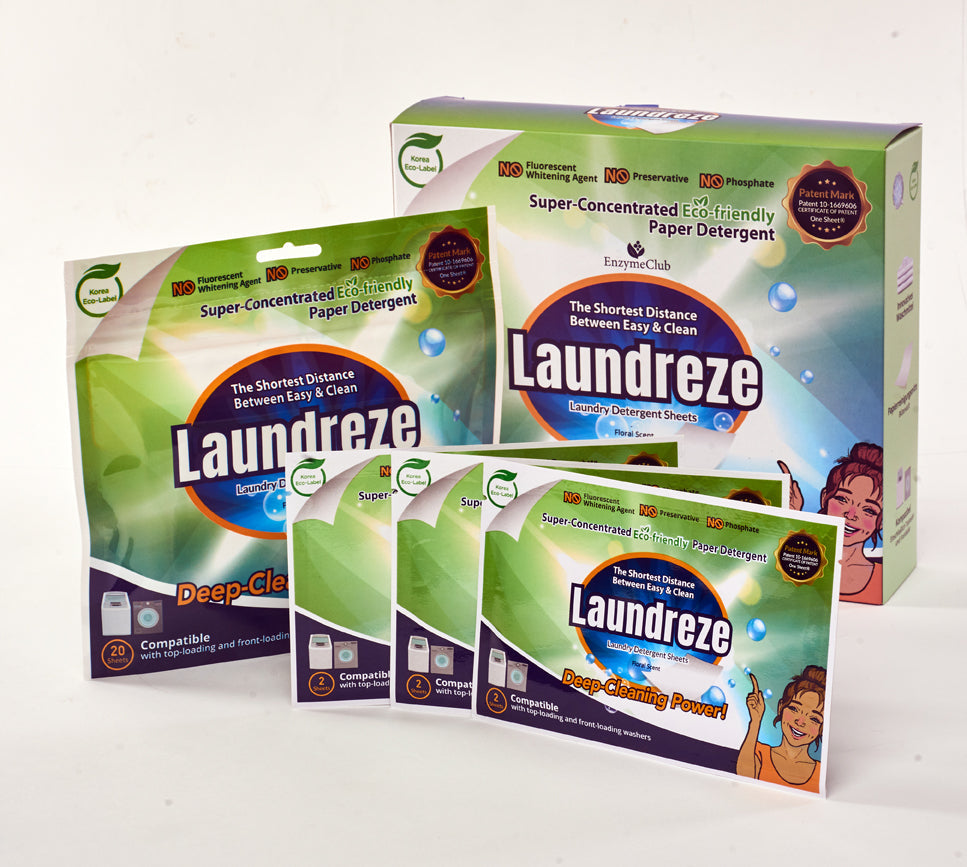 LAUNDREZE Laundry Detergent Sheets (60 Sheets) - Heluna Essentials