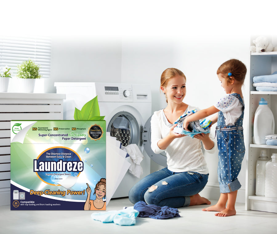 Laundreze Laundry Detergent Sheets (2 Sheets) x 3 Count - Heluna Essentials